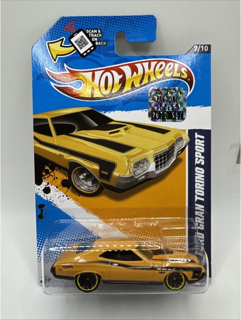 HOT WHEELS 1972 FORD GRAN TORINO SPORT #117/247 MUSCLE MANIA Factory Sealed 2012